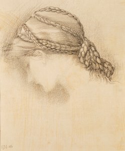 女性の頭、スケッチブックの細部、1886